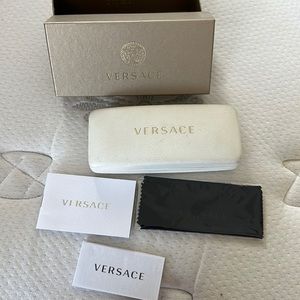 Versace sunglass case empty and box